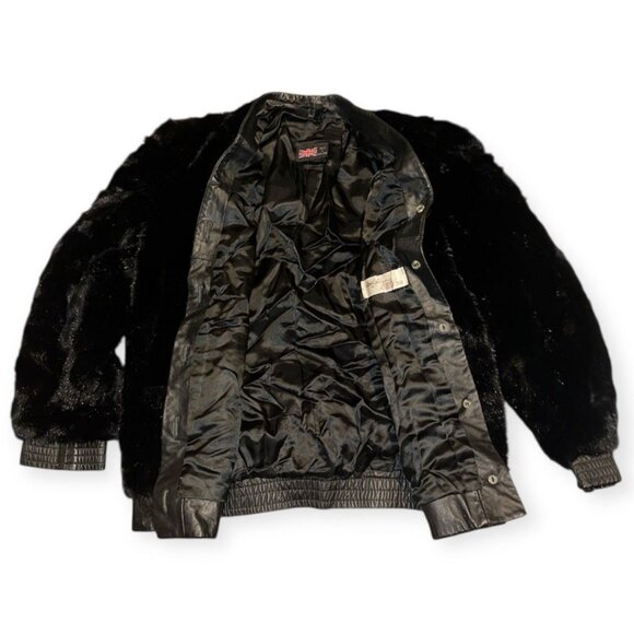 Vtg 70s Adolph Schumann Lilli‎ Ann Women's Small/Medium Faux Fur & Leather Coat - Picture 2 of 10